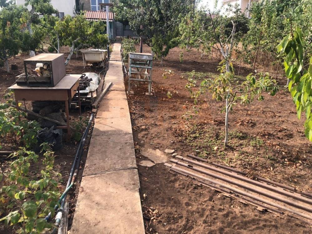 вода разведена по участку