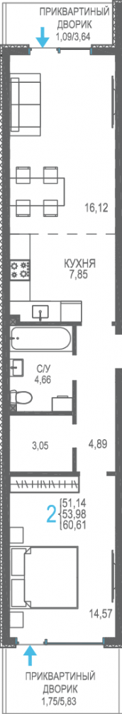 студия 358 60,61кв