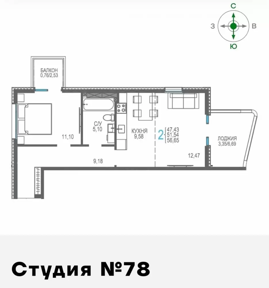 78 3эт 56,49кв
