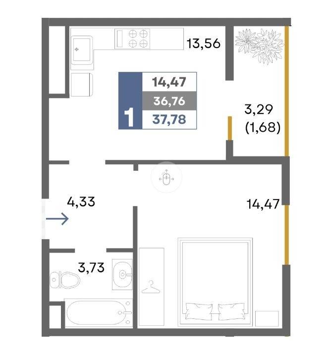 1.кв сек. 3.1п.1-37,78м.кв