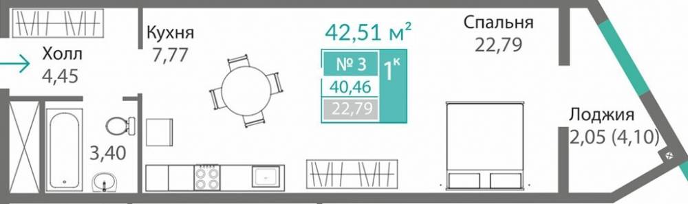 планировка кв 3