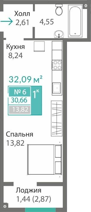 планировка кв 6
