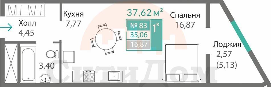 планировка кв 83