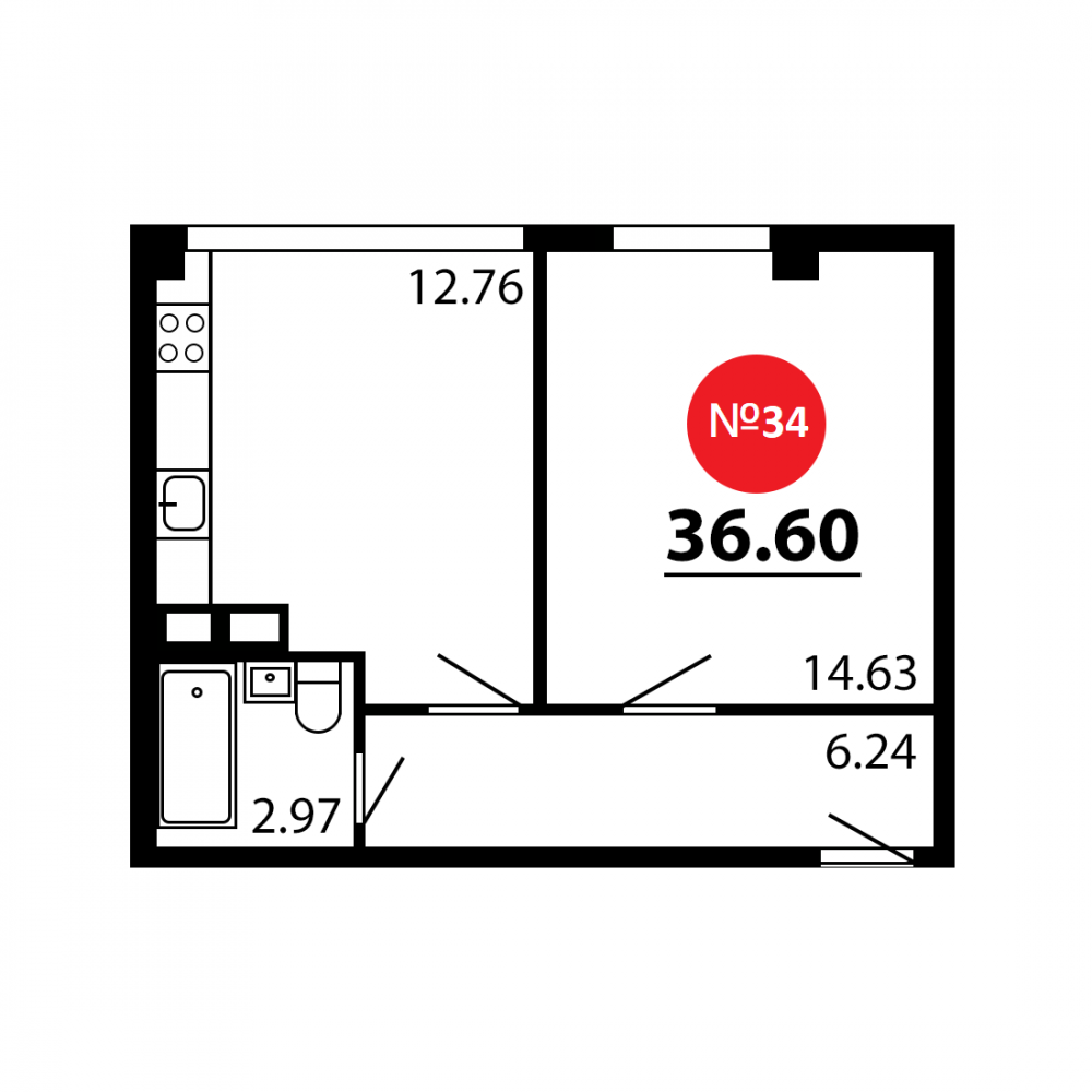 планировка кв.34