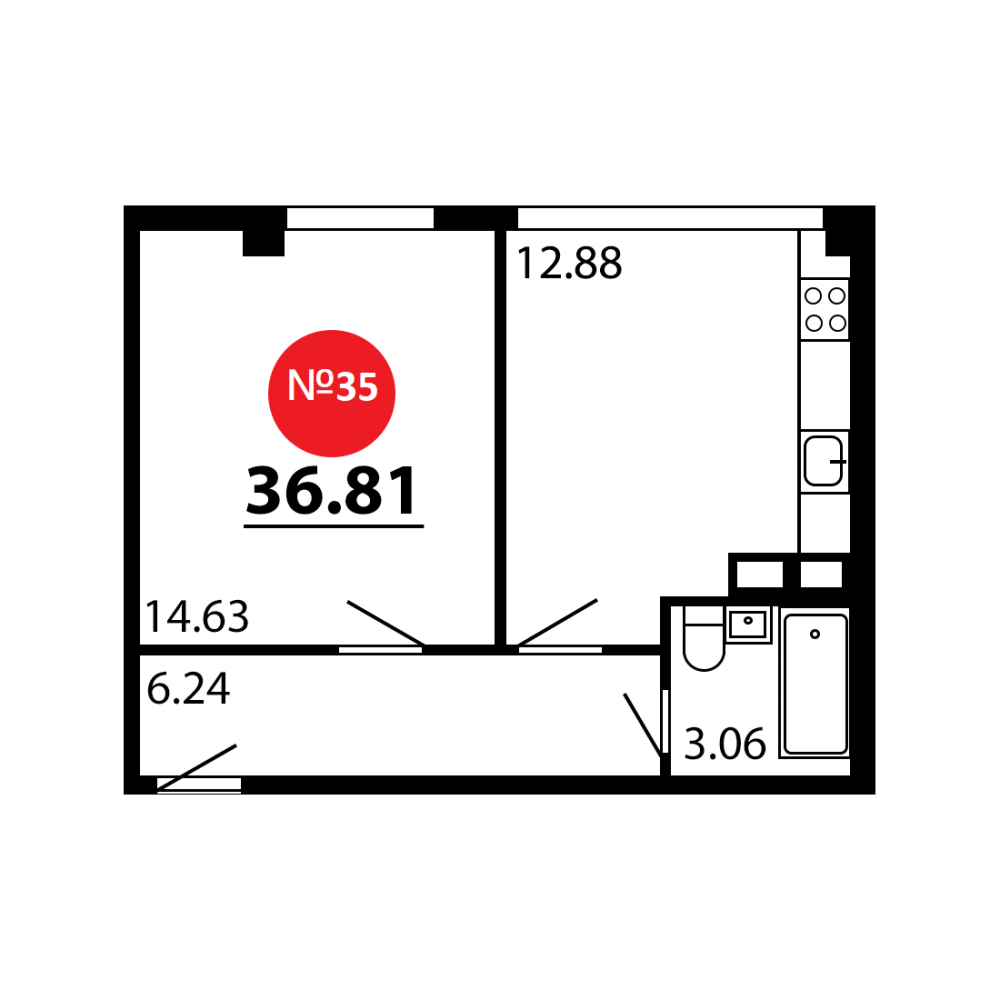 планировка кв. 35