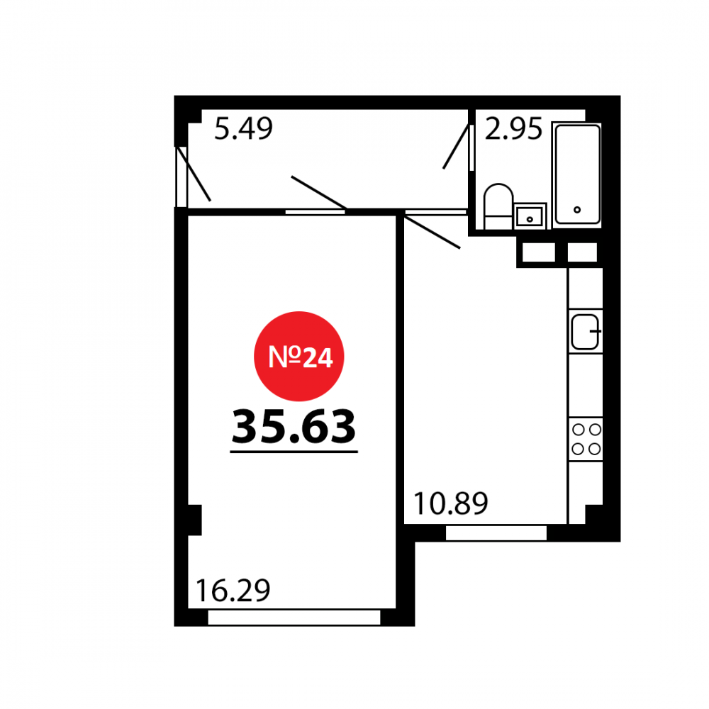 планировка кв 24