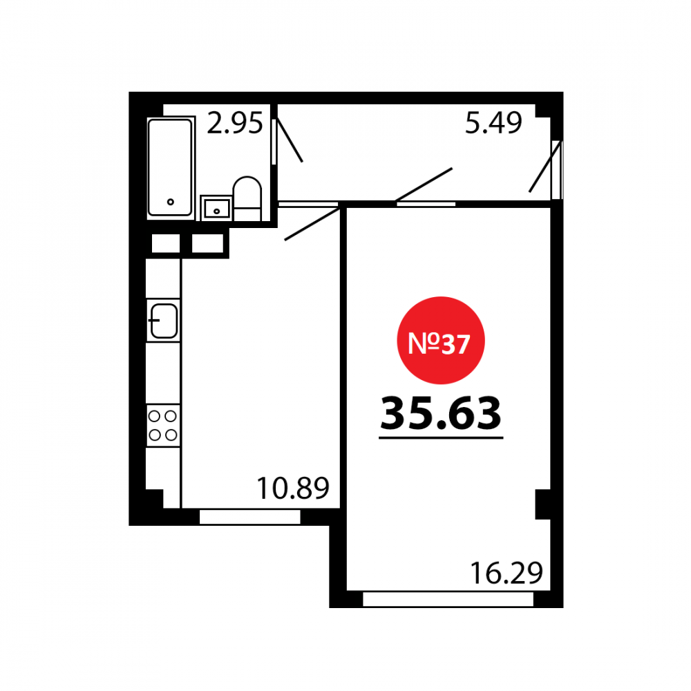 планировка кв. 37