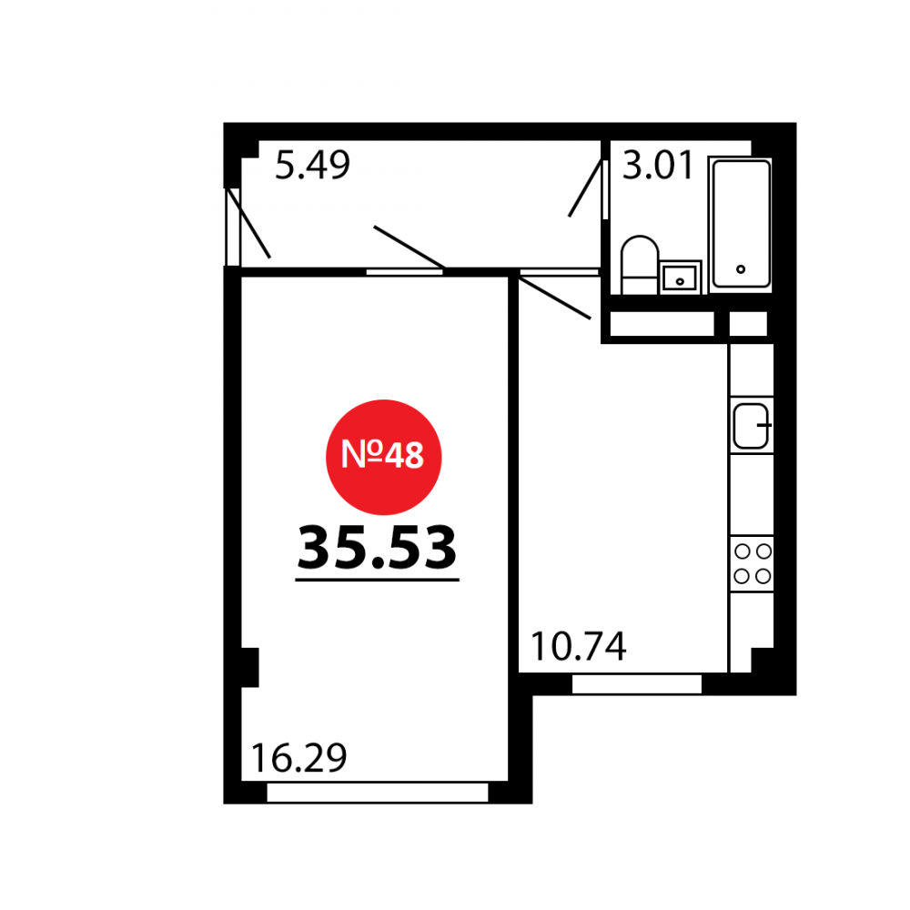 планировка кв.48